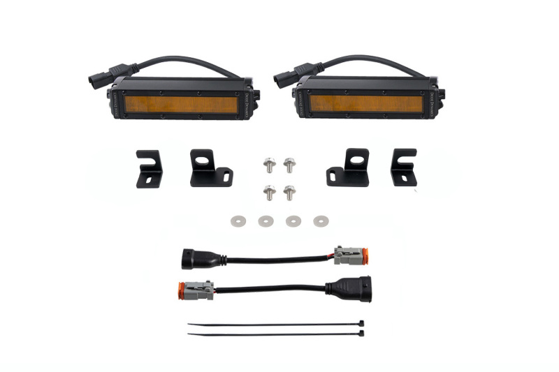 Toyota Tundra Fog Light Kit - Diode Dynamics - SS6 Stage Series 6 Light Bars - Amber - `22-`27 Toyota Tundra Fog Light Kit - Diode Dynamics - SS6 Stage Series 6 Light Bars - Amber - `22-`27